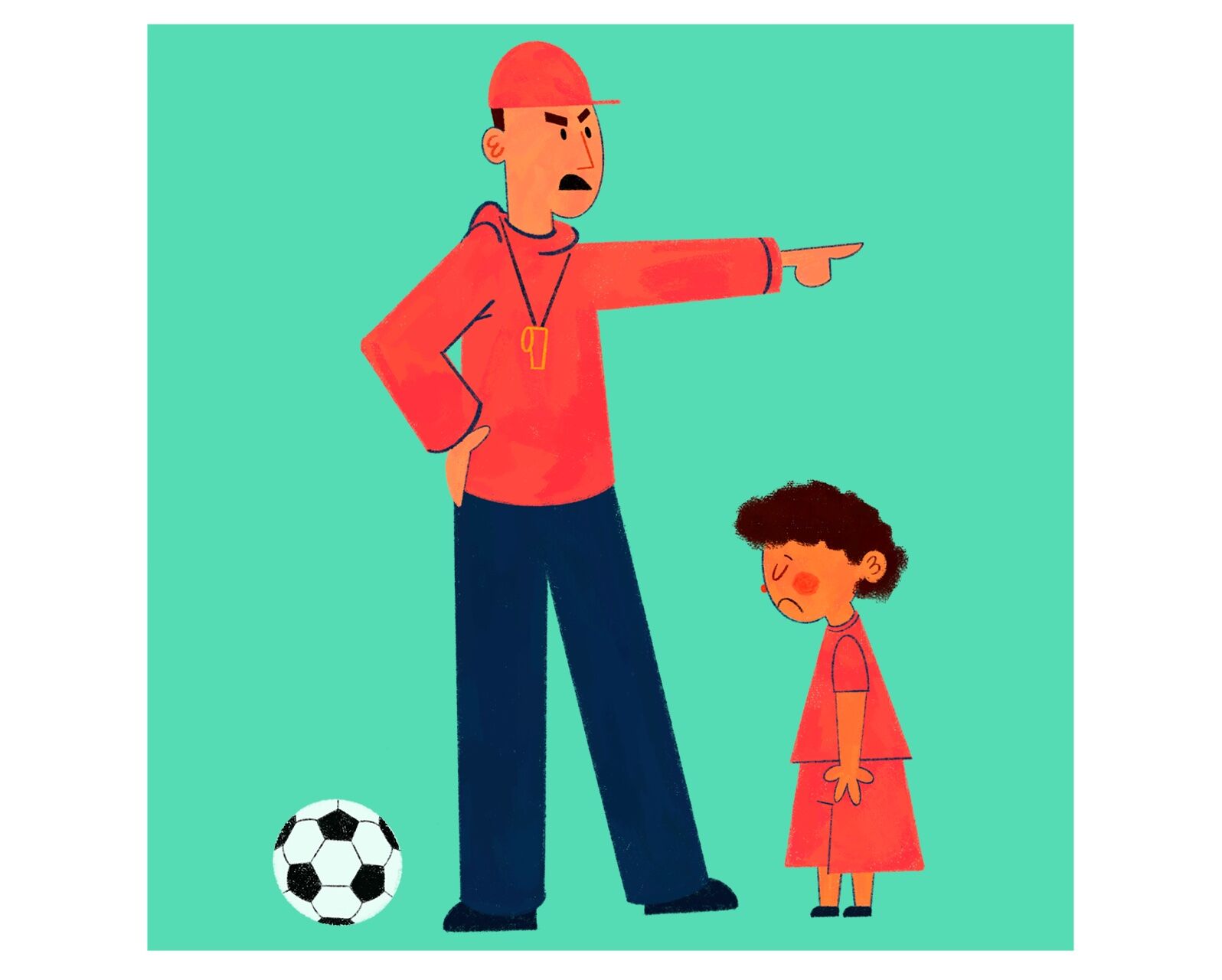 Sports culture illustration